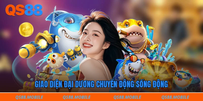 Giao diện đại dương chuyển động sống động 